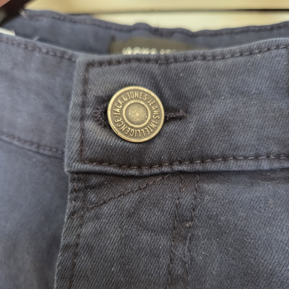 Jack & Jones Dark Blue Slim Glenn Jeans - Picture 2 of 6